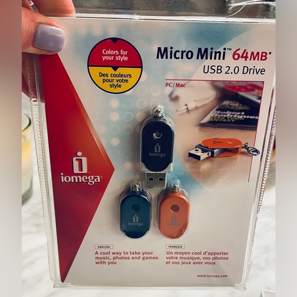 MINI USB 2.0 DRIVE— micro-Mini 3 PACK TOTAL—NEW IN PACKAGE— 64MB USB DRIVES - Picture 3 of 7